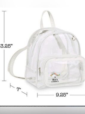 SQUISHMALLOW’s See’s Candies Clear Mini Backpack 25’